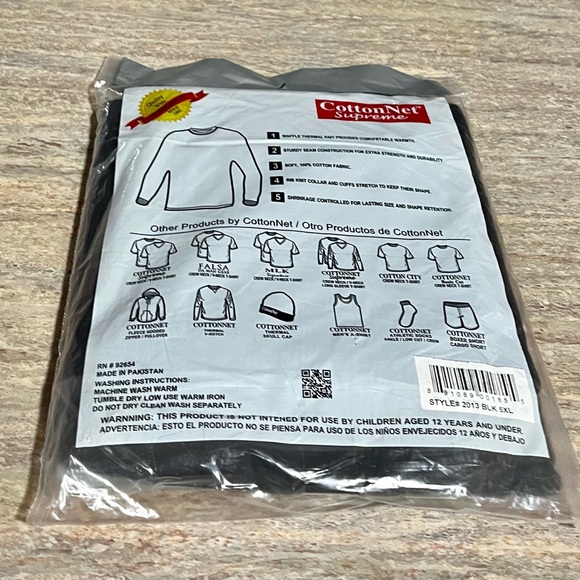 New CottonNet long sleeve plus size thermal top - Picture 9 of 12